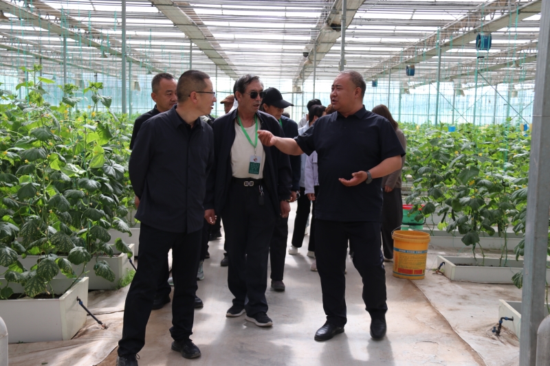 民乐县乡村振兴学院高素质农民培训班到张掖试验站(场)观摩学习